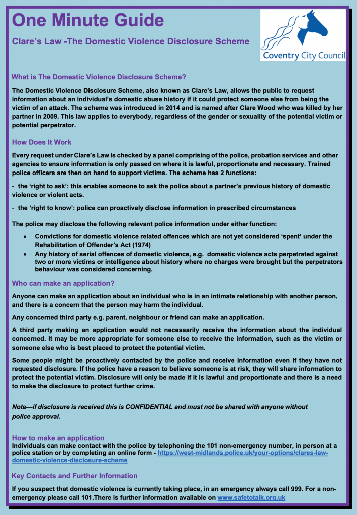 Domestic Violence and Abuse – GP Gateway