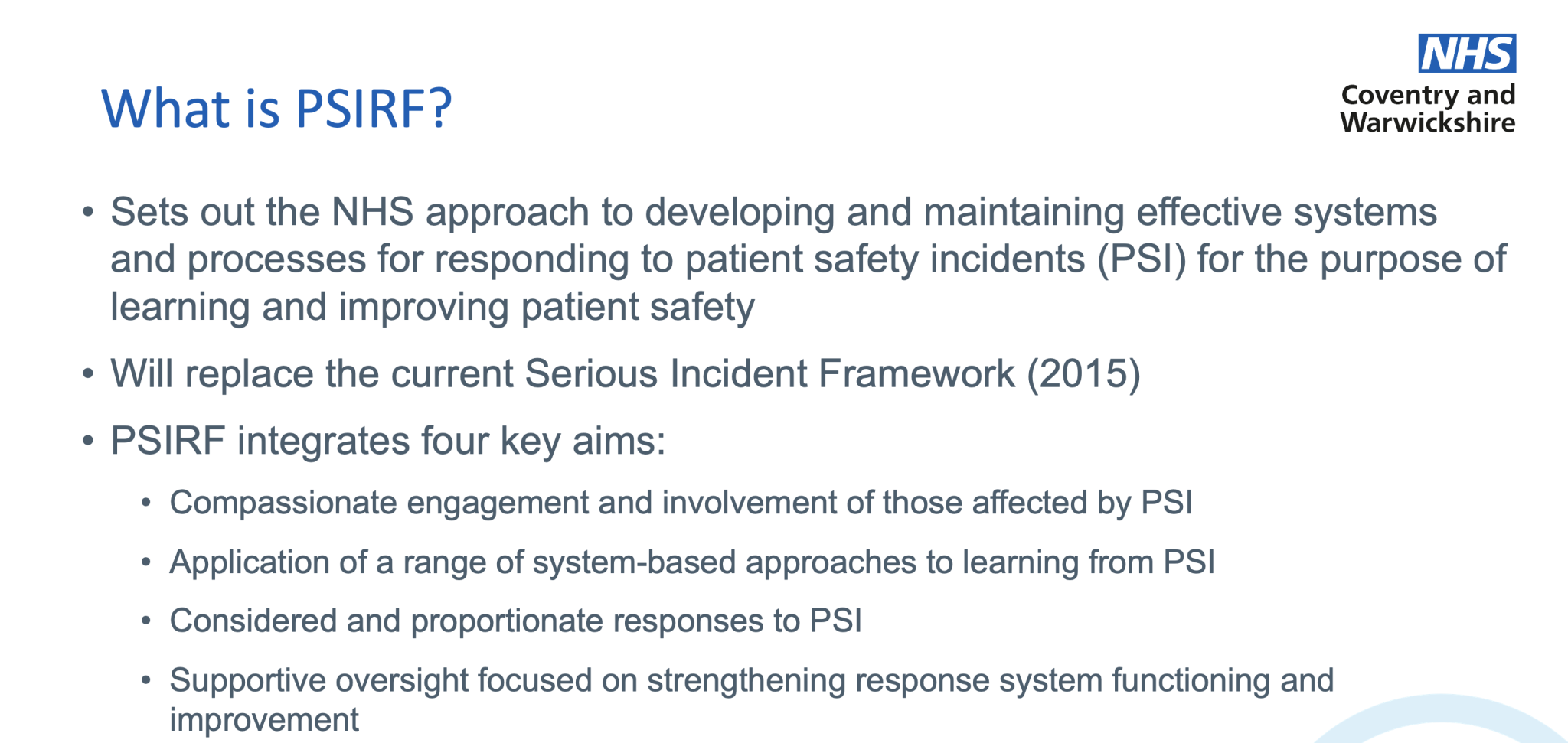 Incident Reporting – Learning from Patient Safety Events (LFPSE) – GP ...
